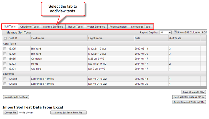 Manage Lab Data